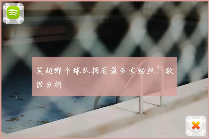 英超哪个球队拥有最多女粉丝？数据分析